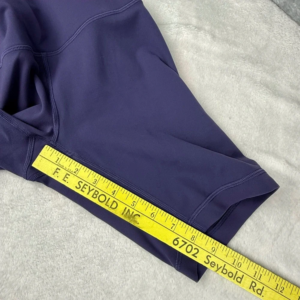 Lululemon High-Rise Short 8 Purple Yoga Biker Shorts Size 6